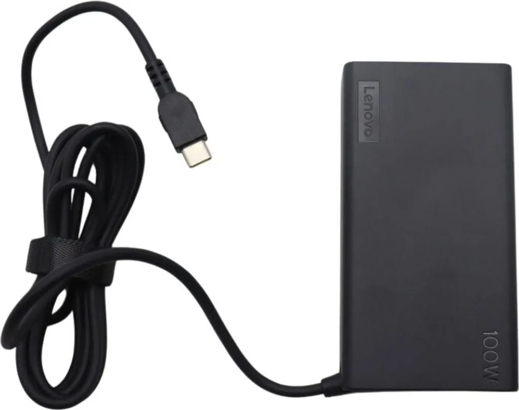 Bloc d'alimentation Lenovo 100W USB-C avec charge rapide et câble renforcé