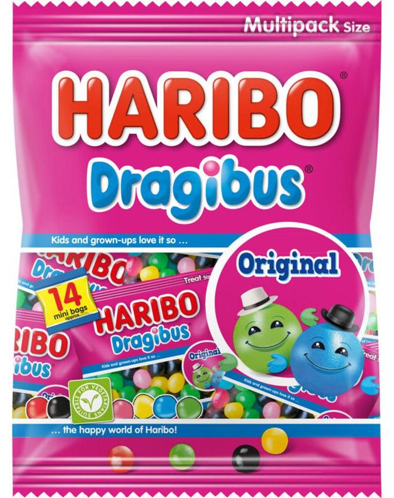 Haribo Dragibus Uitdeel 350g – Bunte, weiche Produktbild 