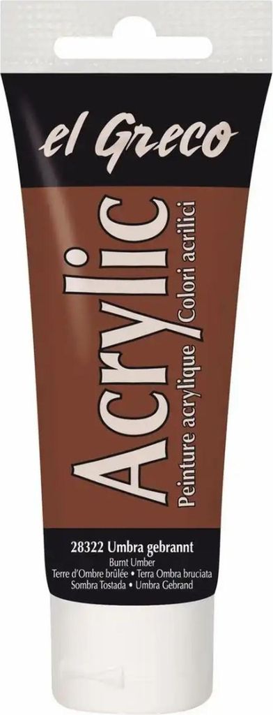 KREUL el Greco Acrylic Umbra gebrannt 75 ml Tube Produktbild 