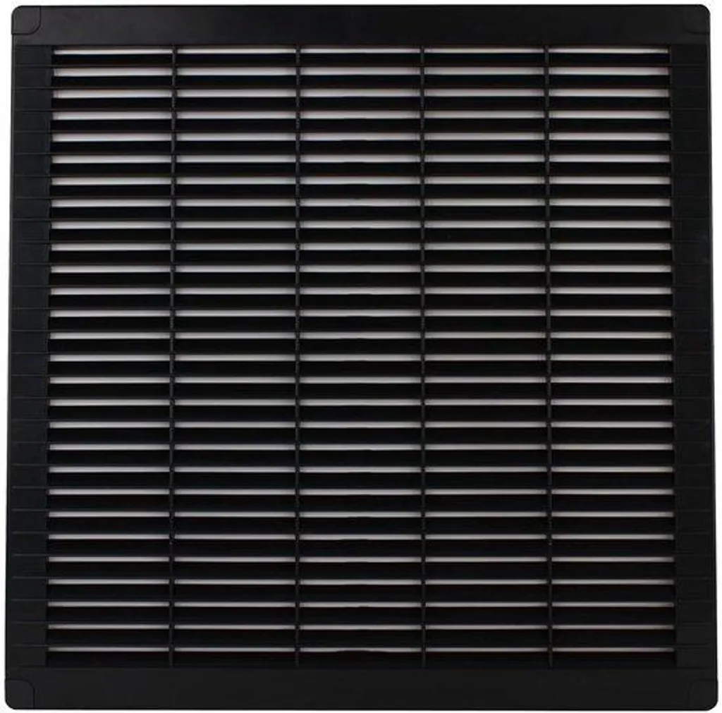 Grille d'aération design moderne en ABS anthracite et gris 100-350mm