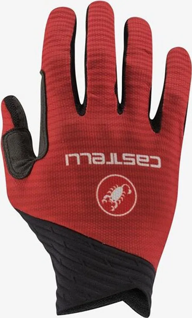 Gants Castelli CW 6.1 Cross à doigts longs rouge S avec grip silicone