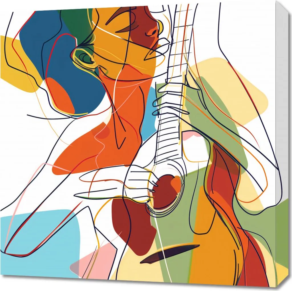 Image Muse intérieure 60x60 pour salon - Décorer un mur vide avec art