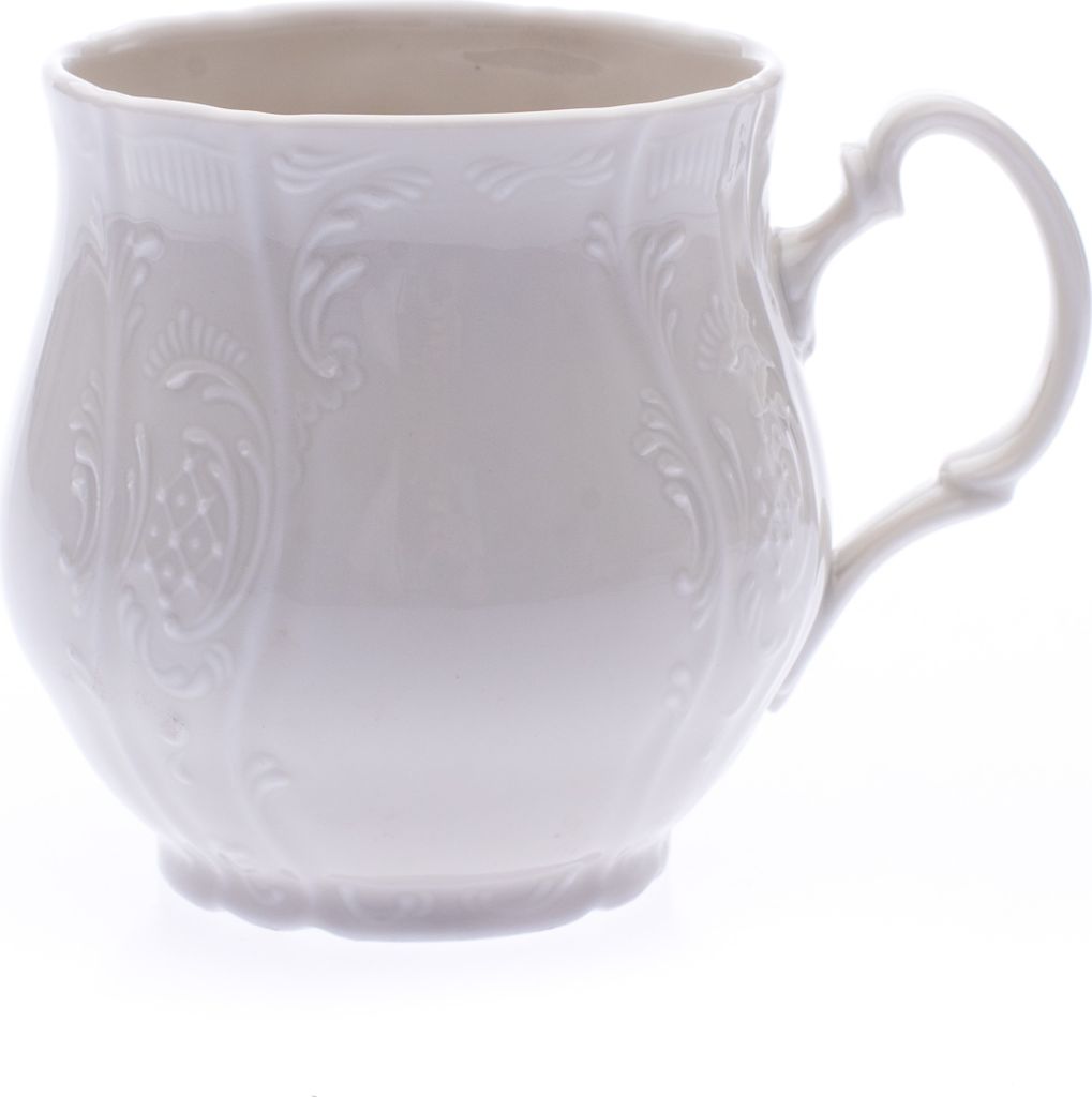 Thun 1794 Becher Jonah, 310 ml, Tschechisches Porzellan, Bernadotte, weiß, Thun