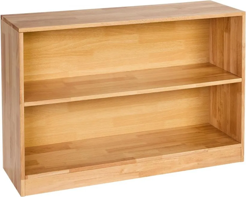 Étagère à jouets robuste 90 cm marron, armoire basse double compartiment - 12