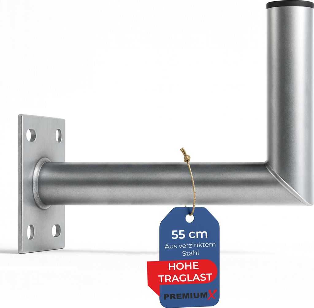 PremiumX 50-55cm Wandhalter Stahl verzinkt SAT Wand Halterung