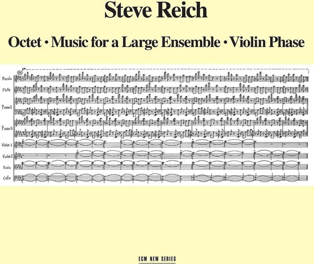 Vinyle Steve Reich Octet CD de musique contemporaine épurée ECM