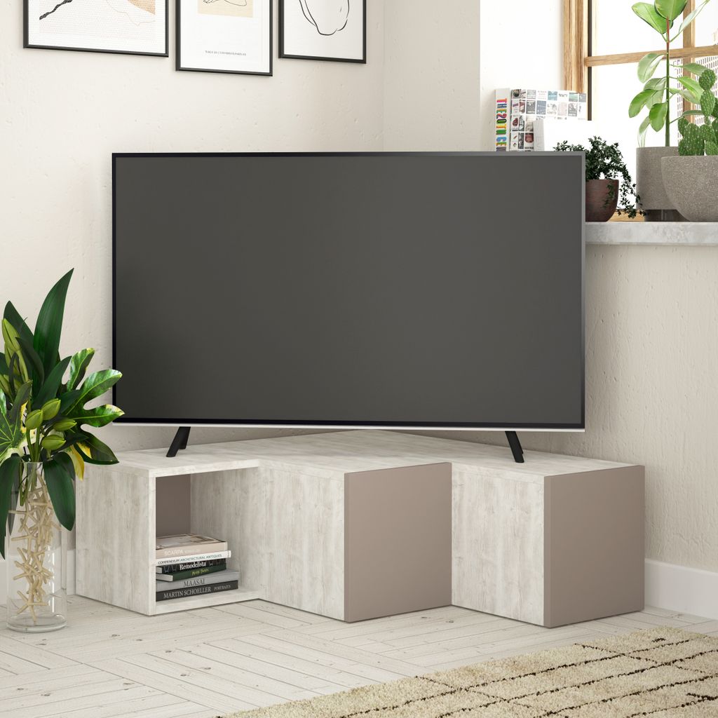 DECORTIE Compact Moderner TV-Ständer Multimedia-Center Produktbild 