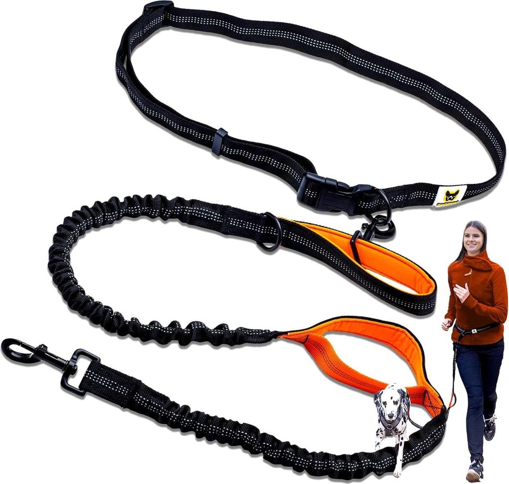 Elastische handsfree joggingleine für große Hunde - bequeme und sichere Hundeleine
