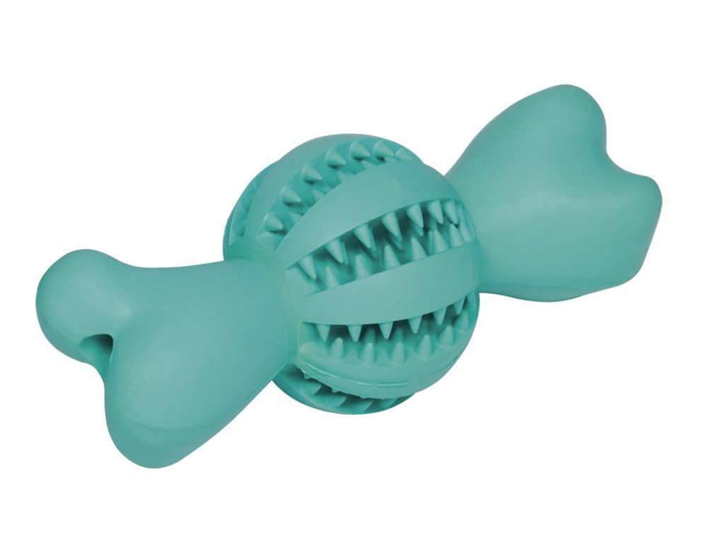 Nobby Hundespielzeug Vollgummi Dental Line Ball mit Knochen