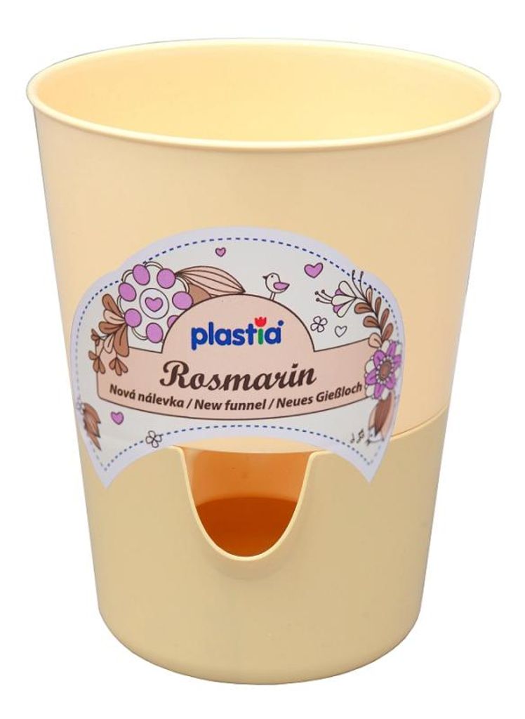 Vaso per piante e fiori Mira antracite polipropilene Eco Recycled