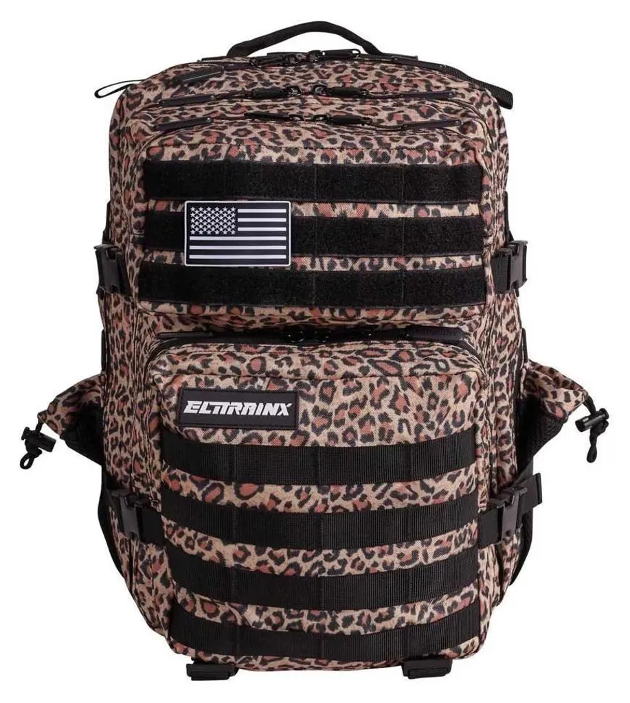 Sac à dos tactique 25l Elitex Training en nylon marron avec système MOLLE