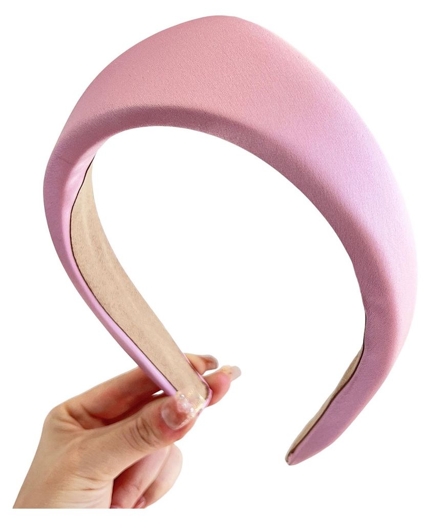 Damen-Stirnband mit breiter Krempe, dreieckig, aus Satin, formt das Gesicht, schminkt und wäscht die Haare, schmerzfrei, tägliches Haaraccessoire