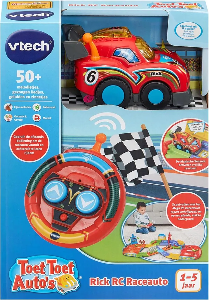 VTech Toot Toot Rick : Pack duo voitures télécommandées avec sons et sons