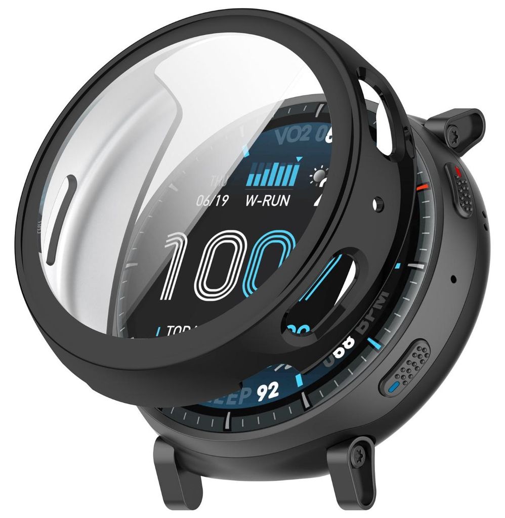 INF Vollschutz Hülle Amazfit Active Max PC gehärtetes Glas 5.15x5.18cm matt