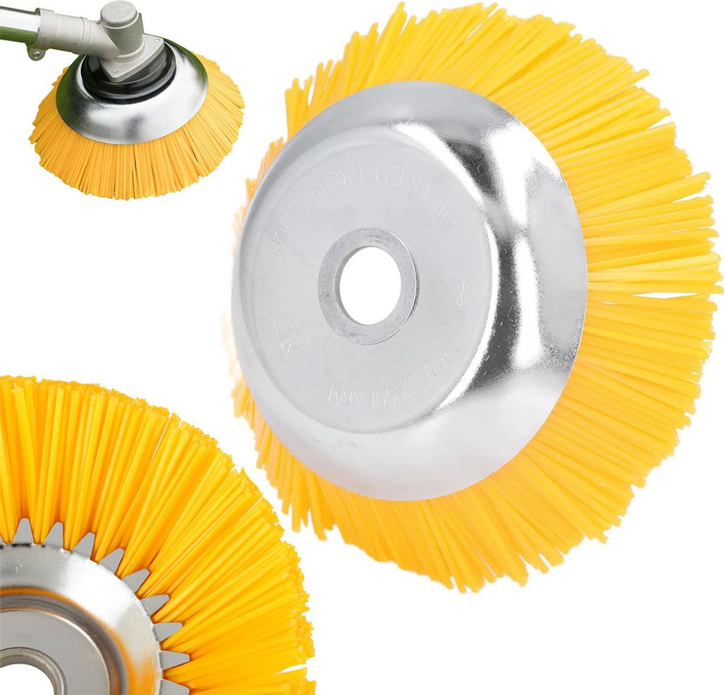 Brosse coupante pour le nettoyage des pavés brosse en nylon Image du produit 