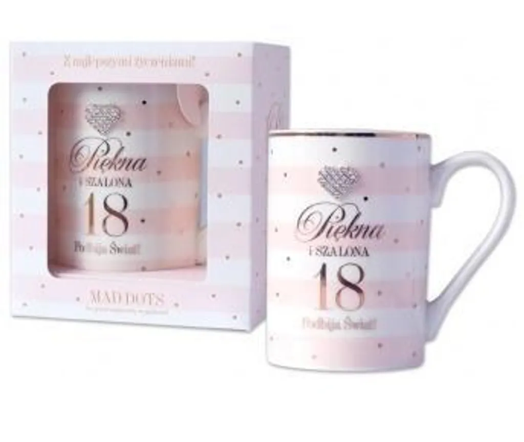 Mug Elegante Mad Dots Mr. Dragon - Design con Zirconi e Dettagli Oro