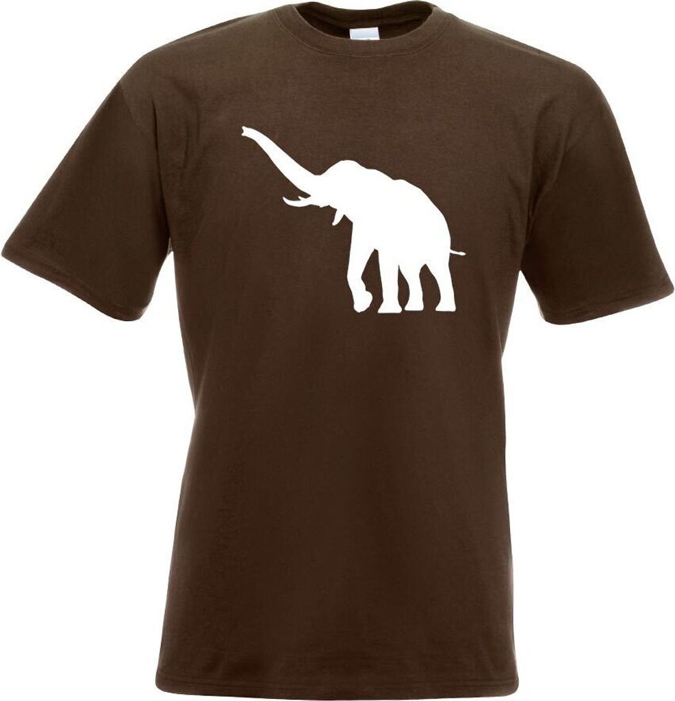 Kiwistar - T-Shirt - Chocolate - Elefant Motiv 5 - Rüsseltiere Herren Funshirt Bedruckt Design Sprüche Spruch Motive - mit Motiv Bedruckt - Funsh...