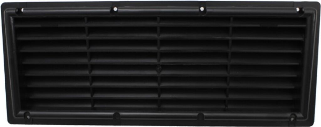 Lüftungsgitter Kühlschrank Wohnwagen Wohnmobil Caravan Kunststoff schwarz 374 x 148 mm mit Netz