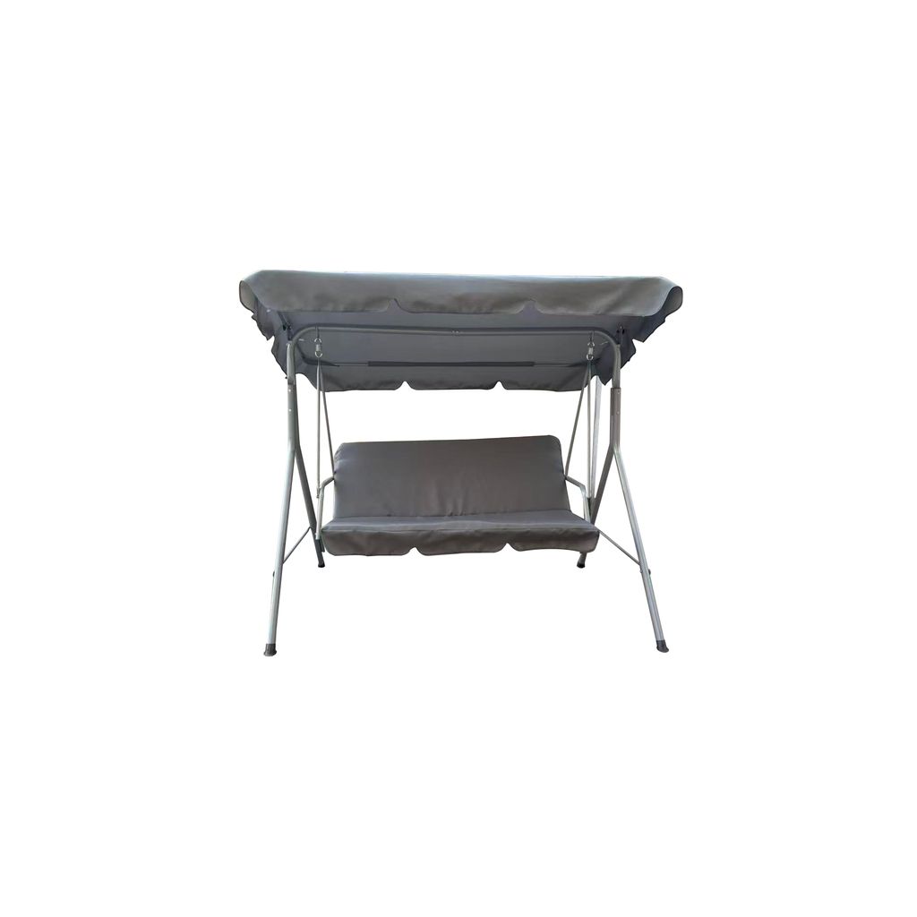 greemotion Hollywoodschaukel 3-Sitzer Como Gartenschaukel mit Dach grau 170x110x151 cm