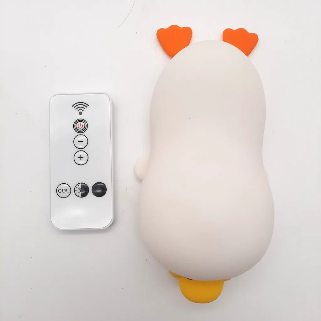 Vicloon Veilleuse Bébé en Silicone Souple avec LED Douce pour Chambre