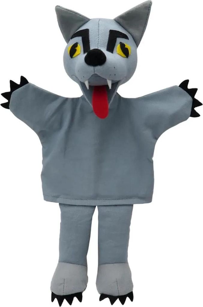 Handpuppe Wolf, mit Beinen, Grösse 30cm