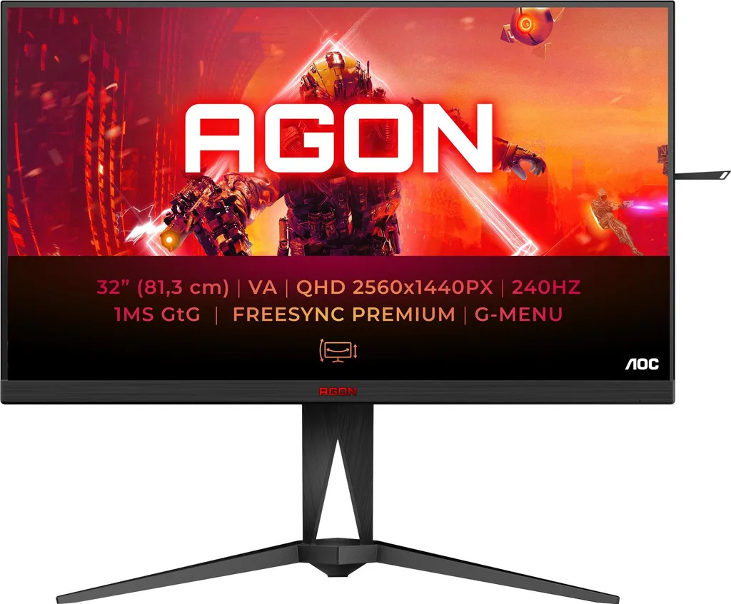 AOC AGON AG325QZN : Écran Gaming 31.5" Anti-Saccades 240Hz QHD