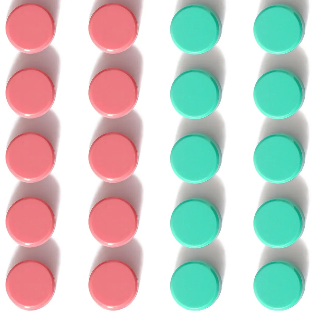 Mini Aimants Ronds Ultra Puissants pour Tableau Blanc - Lot de 20