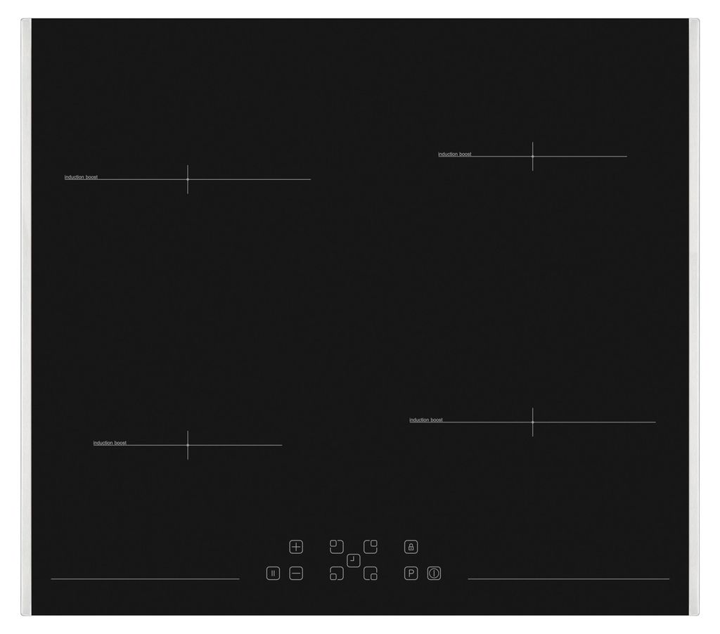 Sharp Induktionskochfeld KH-6I19FT0K-EU 60cm, 4 Zonen, Produktbild 