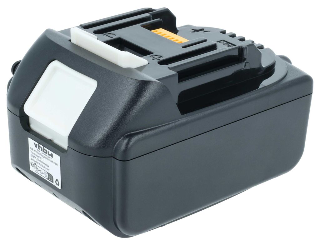 vhbw Akku Ersatz für Makita BL1860B für Werkzeug (3000 mAh, Li-Ion, 18 V), 1x USB-C Buchse