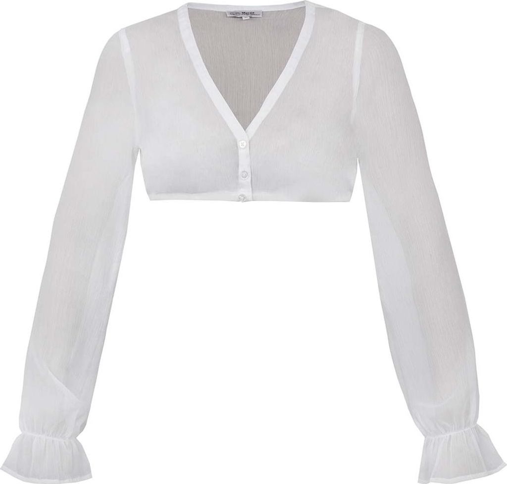 Dirndlbluse Arnstein Langarm weiß 40