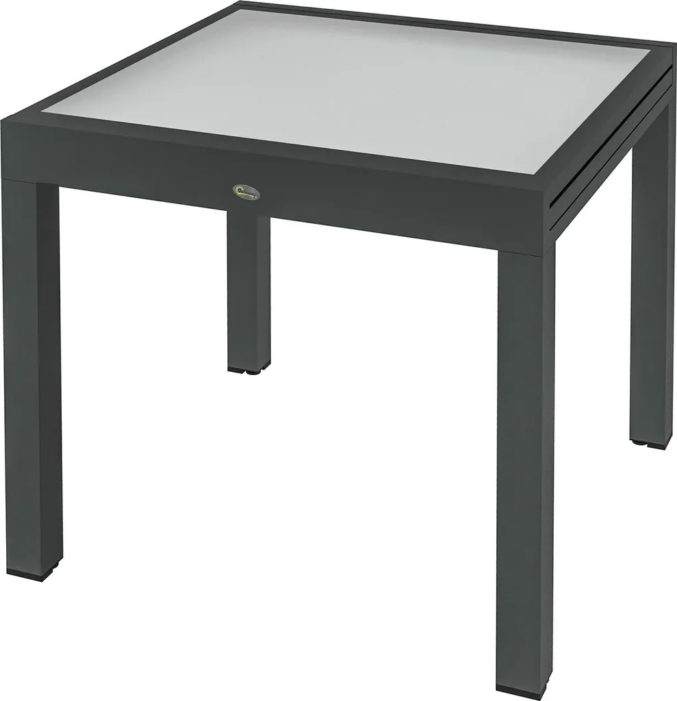 Table à manger extérieure extensible 160 cm pour terrasse et jardin Aosom