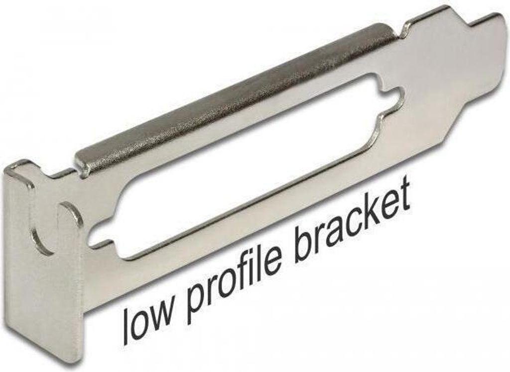 DELOCK Sltoblech Low Profile mit D-Sub25 Öffnung