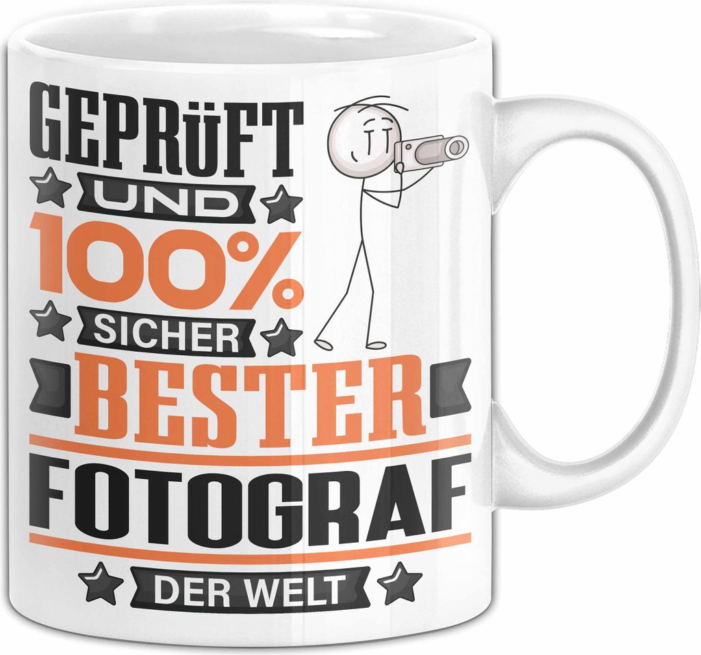 Fotograf Geschenk Lustiger Spruch für Fotograf Geschenkidee Bester Fotograf Der Welt (Weiß)