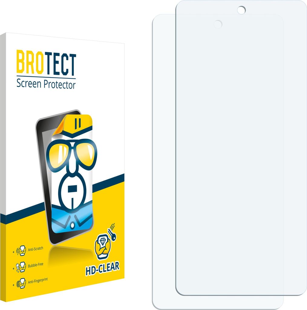 2x Für Tecno Pova 7 4G Schutzfolie BROTECT Displayschutz Display Schutz Folie Klar Transparent