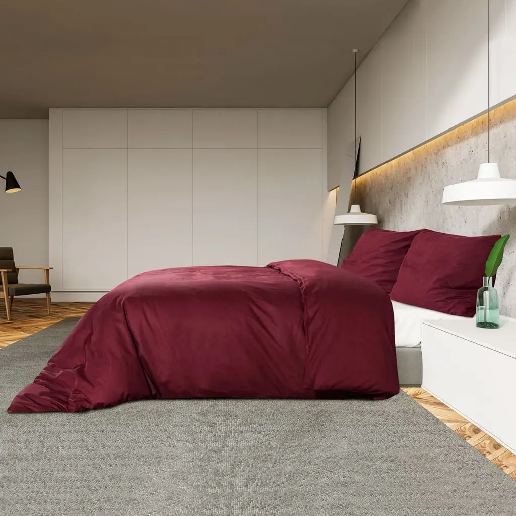 Biancheria da Letto Bordeaux 200x220 in Cotone Premium | The Living Store - 4
