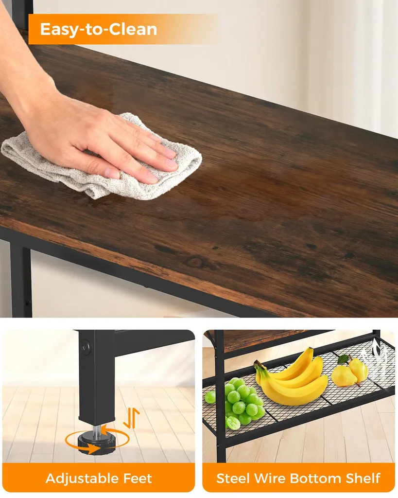 Étagère à micro-ondes robuste avec protection anti-basculement stable - 3
