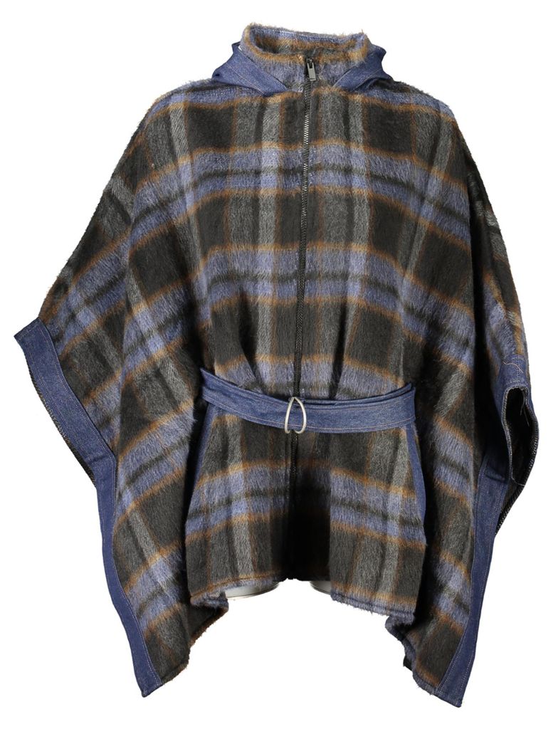 Desigual Poncho Damen Blau Produktbild 