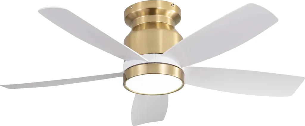 Ventilateur de plafond doré 30W : Finissez-en avec la chaleur et le bruit