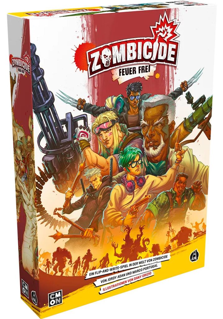 Asmodee Zombicide: Feuer Frei, Brettspiel