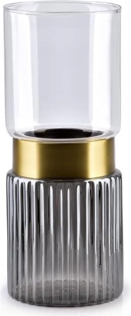 Vase et bougeoir Serenite Grey pour sublimer votre table et vos fleurs