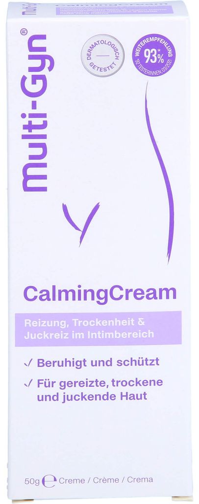 Multi-Gyn CalmingCream bei Reizung, Trockenheit und Produktbild 