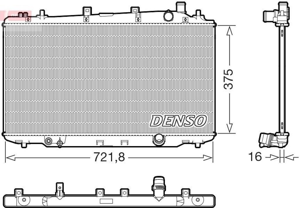 DENSO DRM40056 Kühler Wasserkühler Motorkühler für HONDA HR-V (RU)