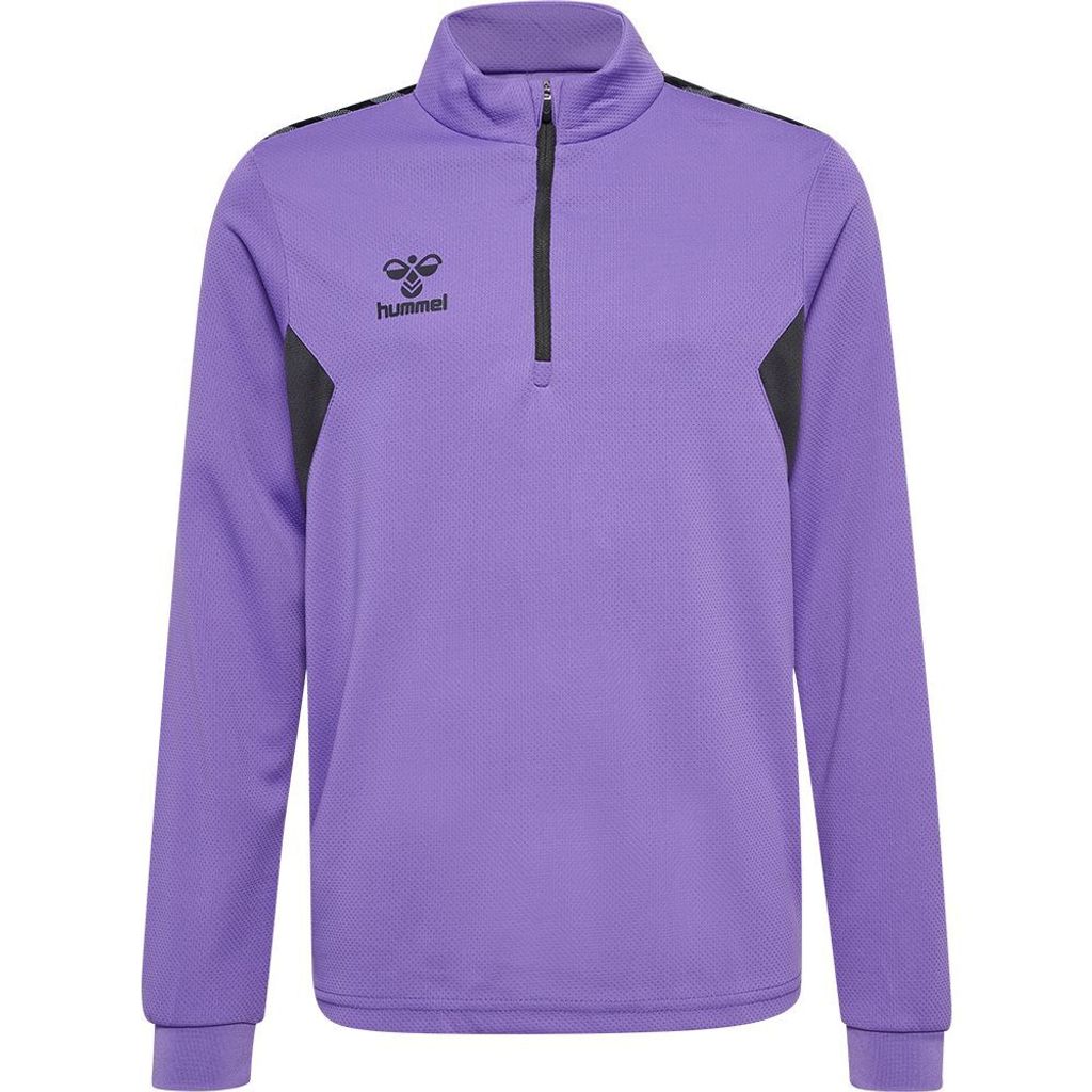 Hummel Hmlauthentic Half Zip Sweatshirt Kinder lila asphalt Gr 164
