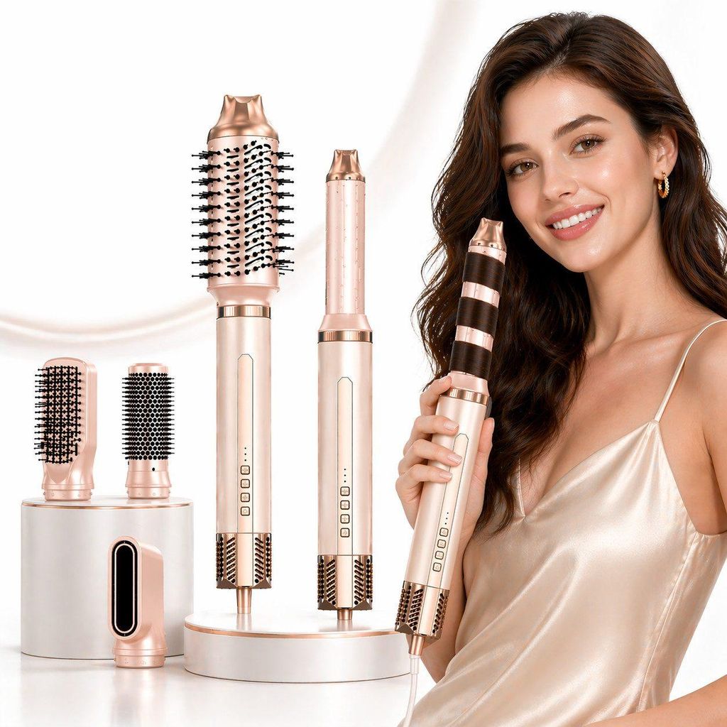 6-in-1 Hairstyler 160.000 U/min, Warmluftbürste mit Produktbild 