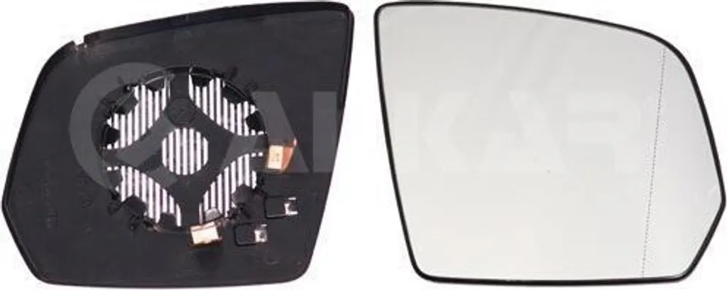 Vitre de rétroviseur droit ALKAR 6432697 avec fixation pour Mercedes GLK