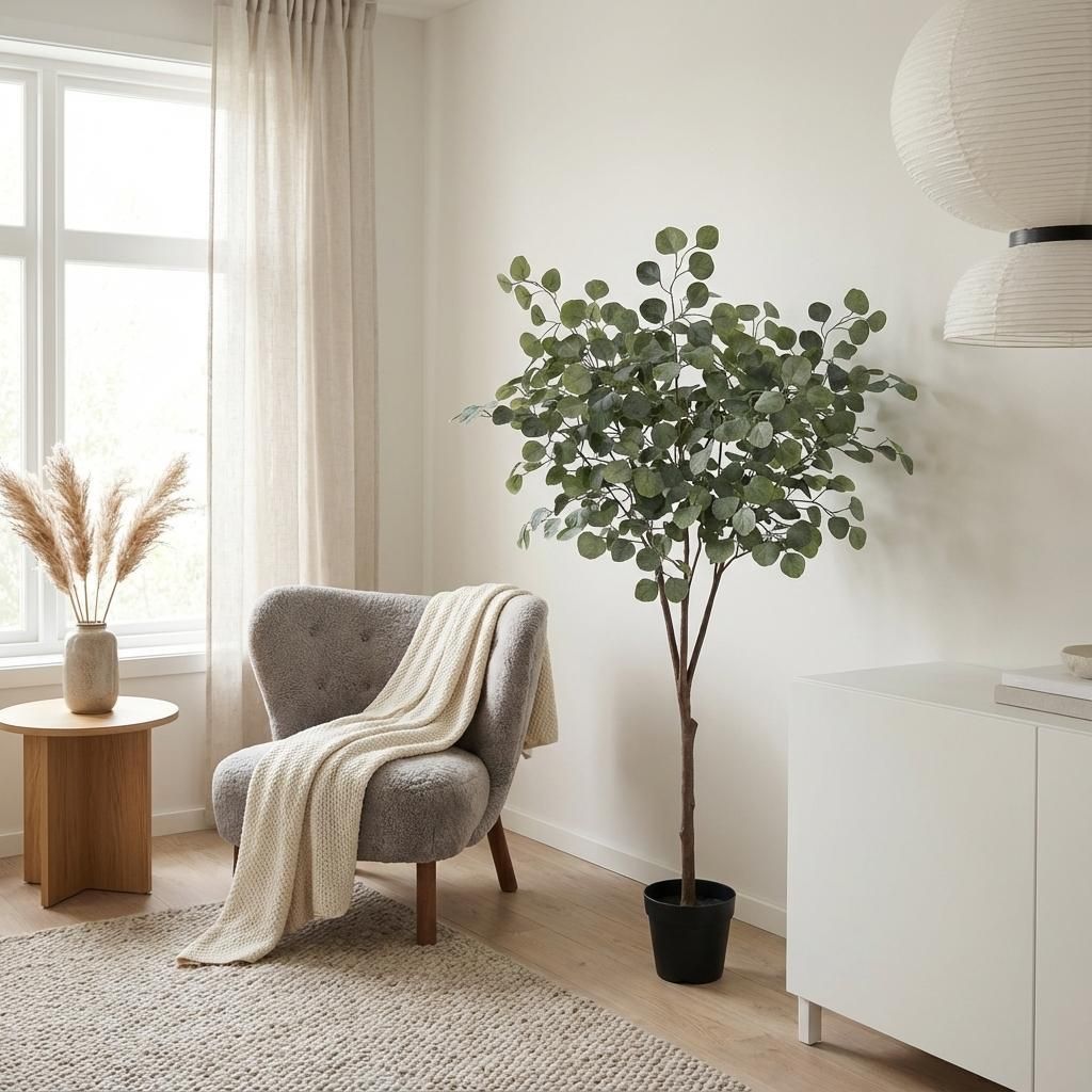 Eukalyptus Baum Kunstpflanze 150cm  Realistische