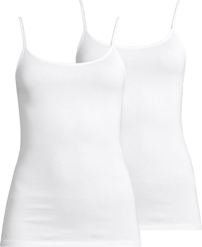 Speidel 2er Pack Nadine Spaghetti Top Figurbetonende Feinripp-Qualität, Zarte Spaghettiträger für feminine Optik, Komfort ohne störende Seitenn...