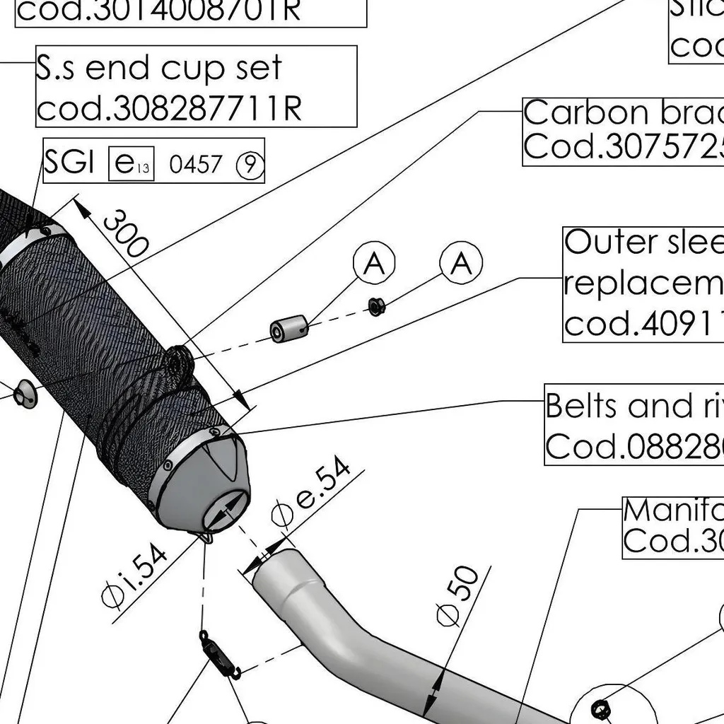 Patte de fixation pot d'échappement LeoVince pour Yamaha MT25 et R3