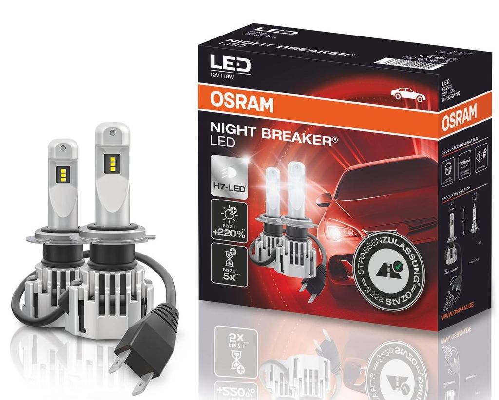 OSRAM LED NIGHT BREAKER Lampen Birnen für Scheinwerfer Produktbild 