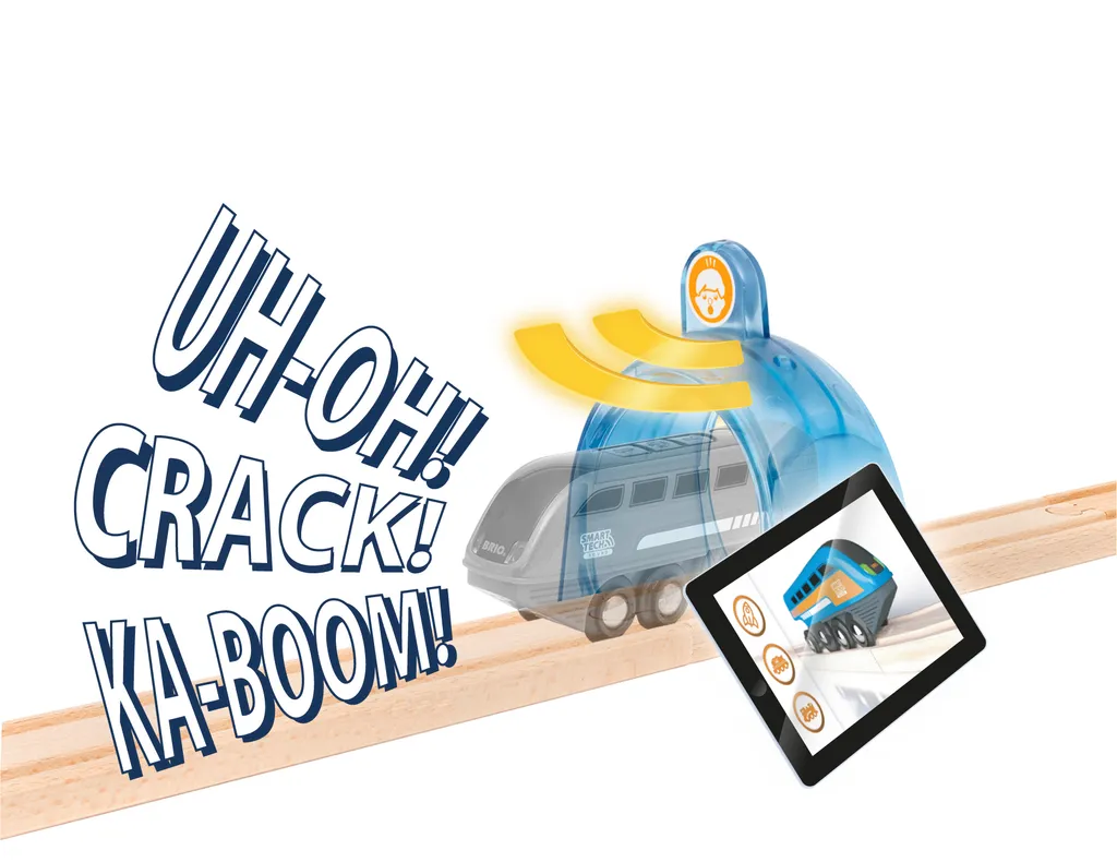 Circuit Train Bois : Passage à Niveau Smart Tech Sound BRIO World 33965
